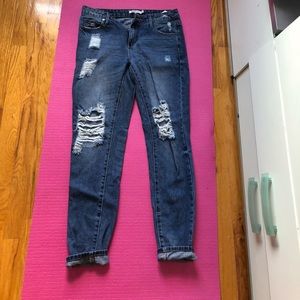JustFab Boyfriend Jeans Size 25
